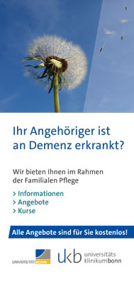 Flyer Familiale Pflege Demenzkranker
