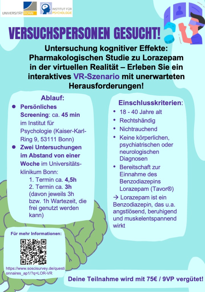 Flyer VR-Studie