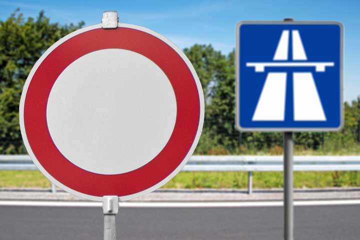 Verkehrsschild Autobahn